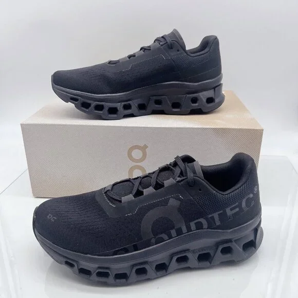 On Cloudmonster Cloudtec Running Shoe Sneaker Black/ Magnet Mens Size US 14 - Picture 3 of 12